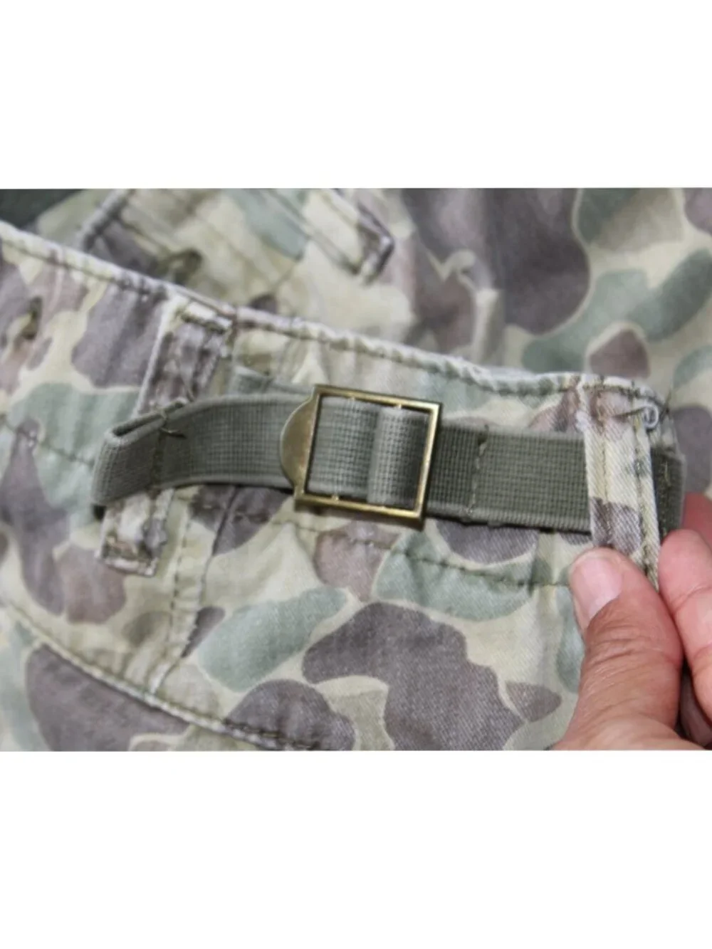 MNML Cargo Men's Pants Size W28/L29 Green Utility Camouflage Army Navy cotton